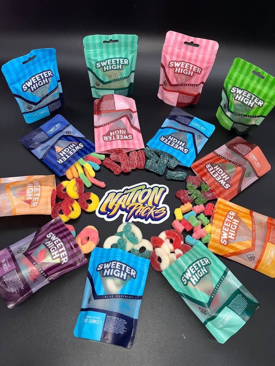 sour gummies sweeter high